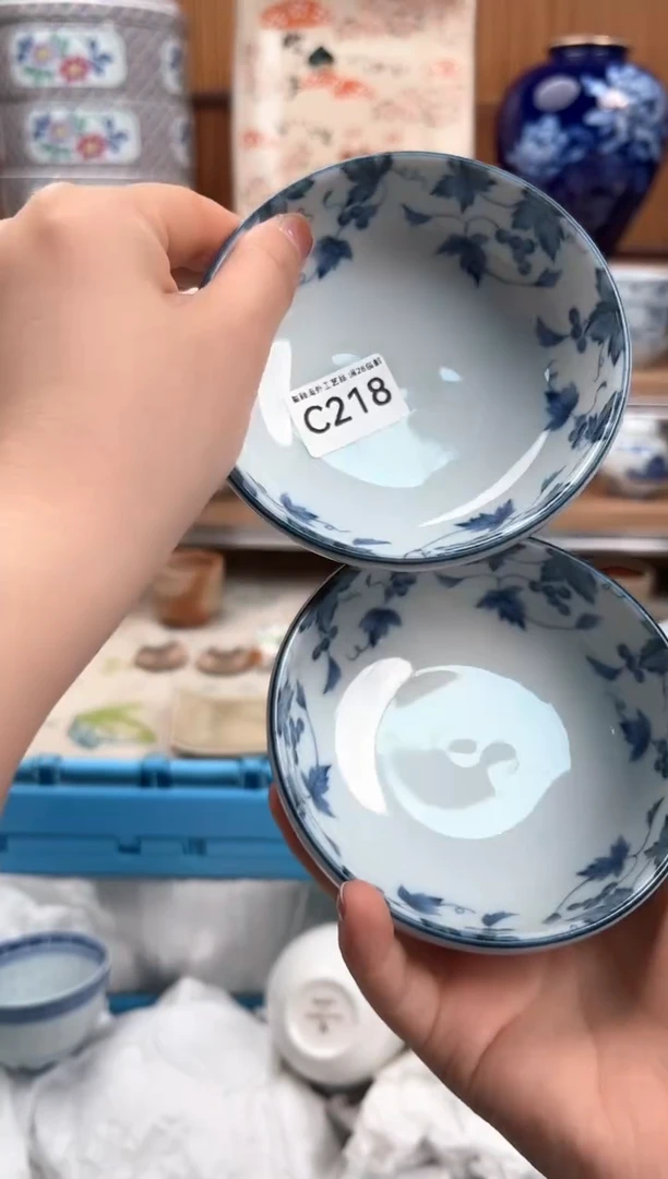 瓷片谦****）218C瓷盘 杯子 碗 默认微瑕