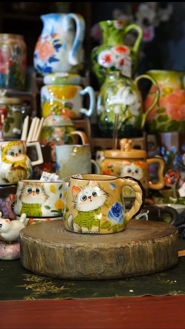 陶瓷112景德镇手工手绘釉下彩