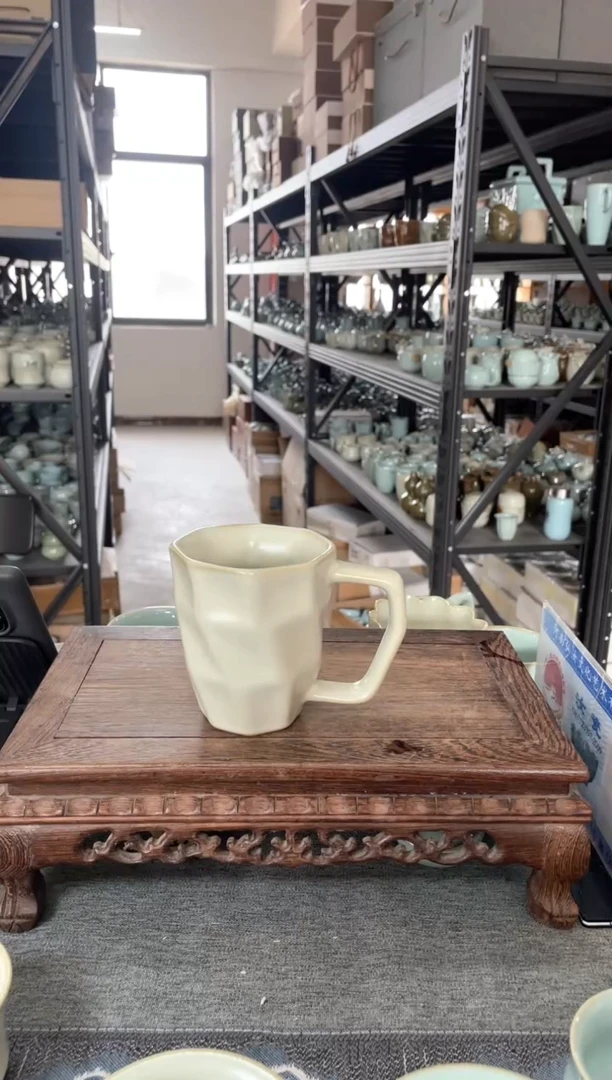 【闪购商品】其他微瑕月白水立方杯