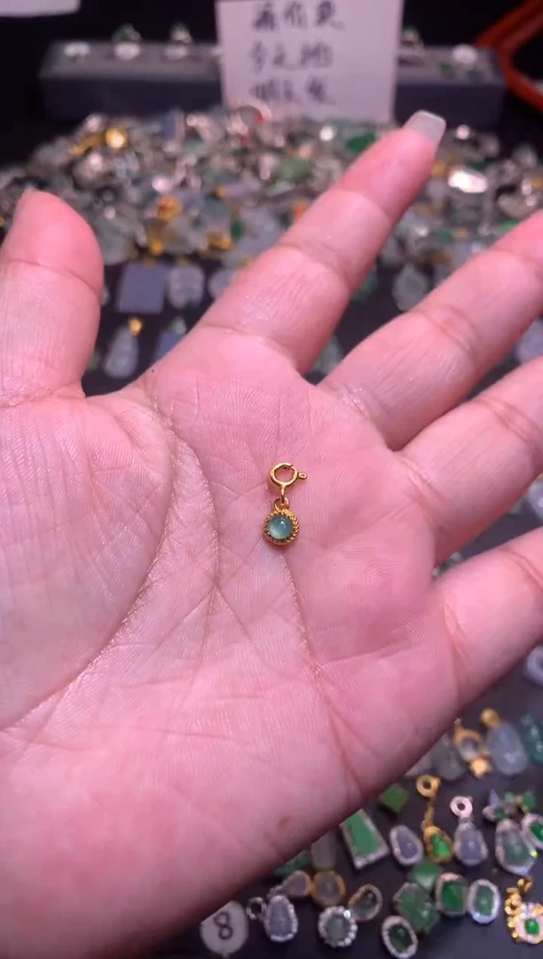 【闪购商品】翡翠吊坠(不含链)银S925镶嵌1