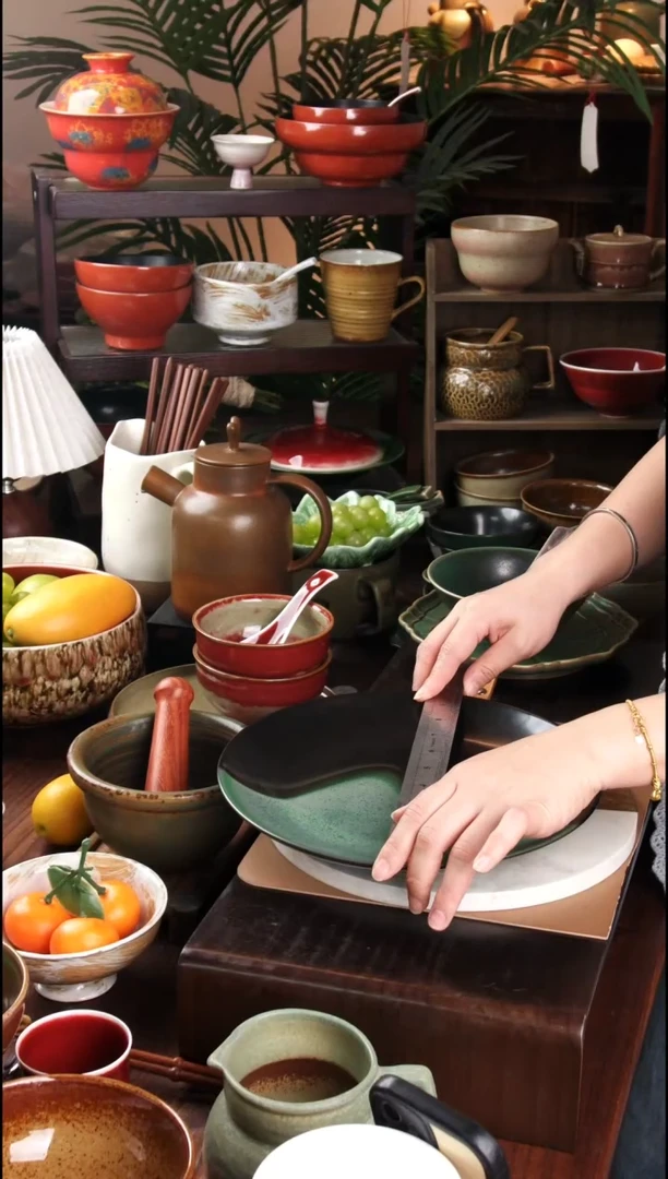 碗景德镇手工高温餐具宿山盘子