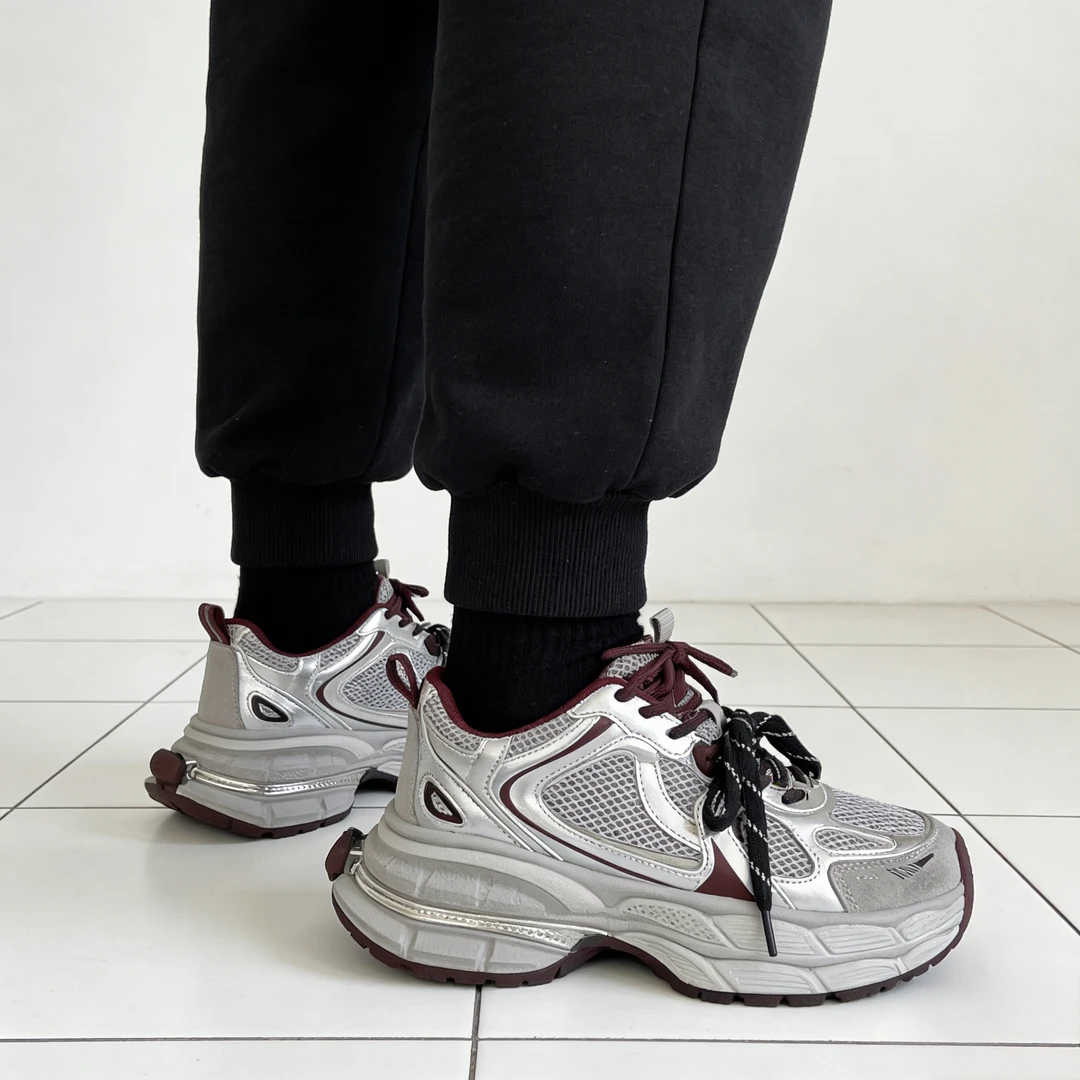 品牌增高厚底老爹鞋新款韩版透气百搭轻便防滑休闲运动鞋7728