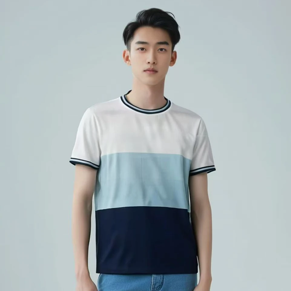 K夏季透气短袖圆领T恤2396