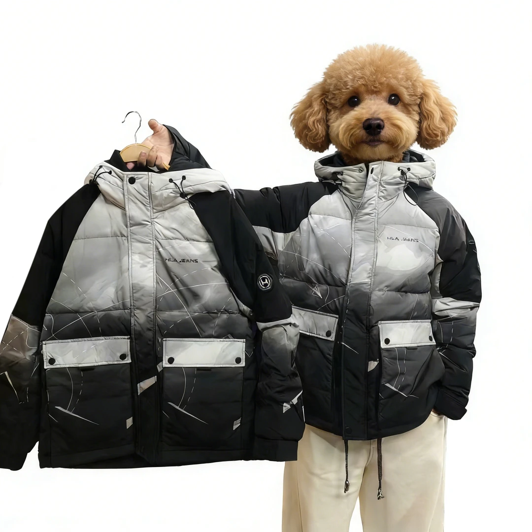 【暗码】2025冬 新款 男女学生鸭外套中性潮牌  NO退NO换