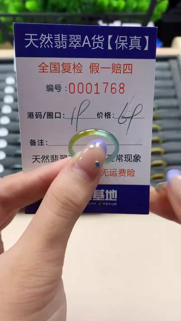 未镶嵌戒指翡翠天然  1768
