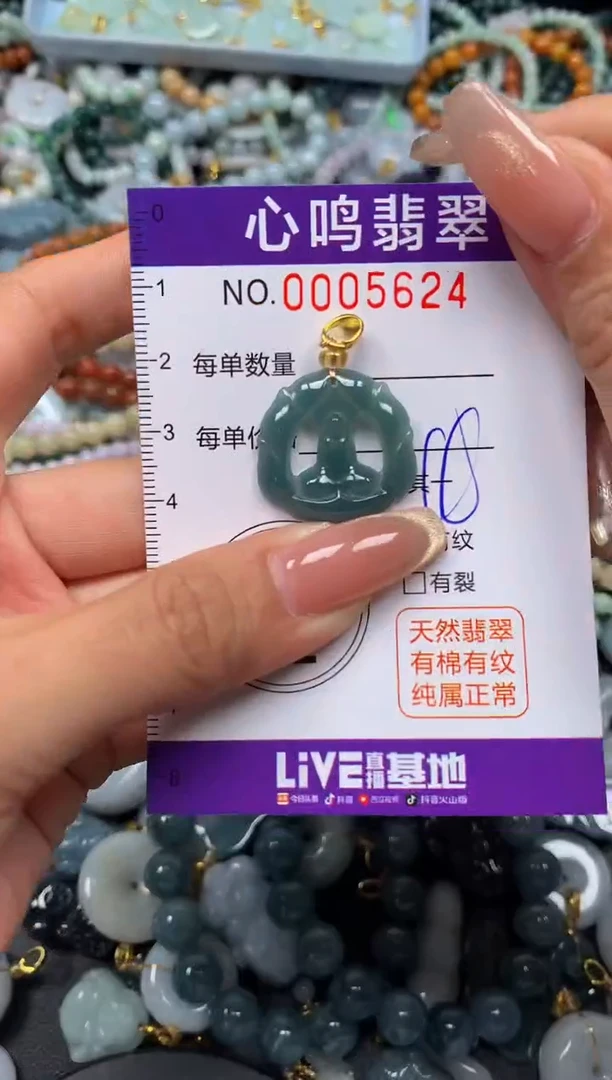 翡翠未镶嵌颈饰闪购005624