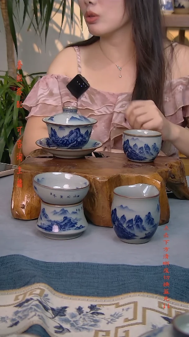 简装家用款4件套 老陶泥开片纹陶瓷茶具