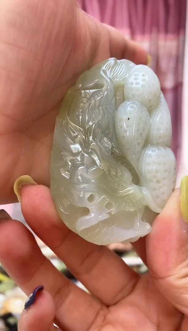未镶嵌岫玉手把