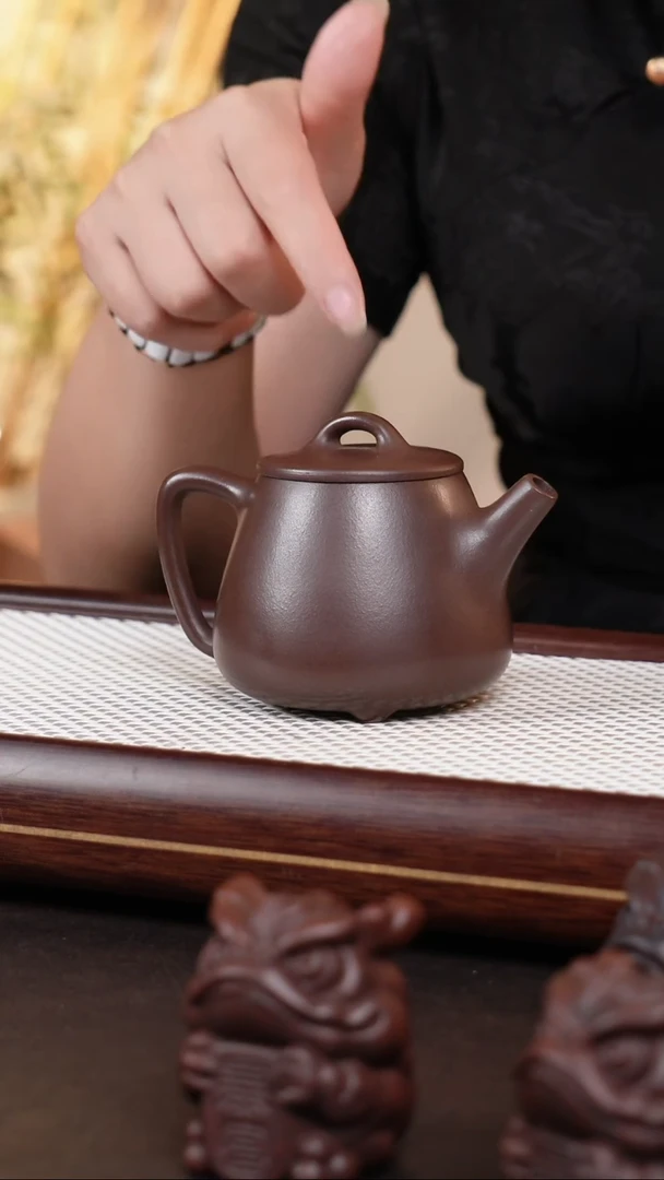 茶壶紫砂石红高石瓢