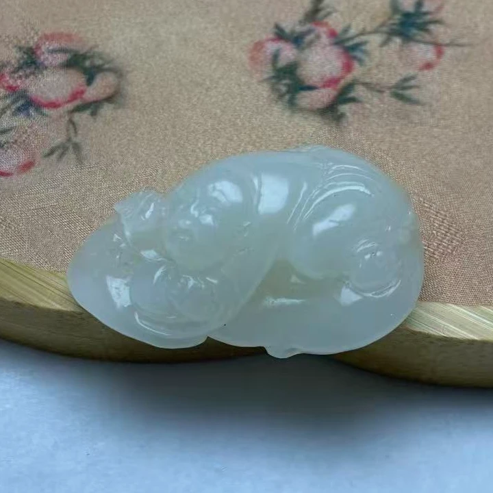 和田玉招财童子V065