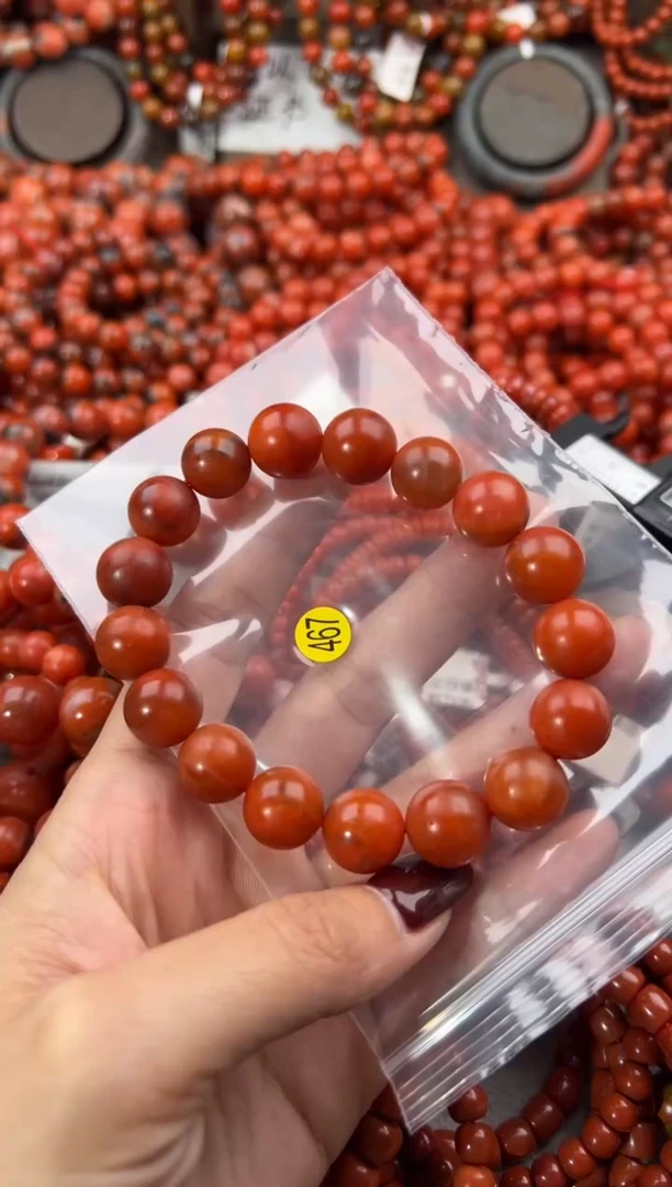 未镶嵌手串南红玛瑙13+