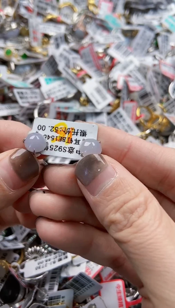 翡翠戒指银S925镶嵌101010----6