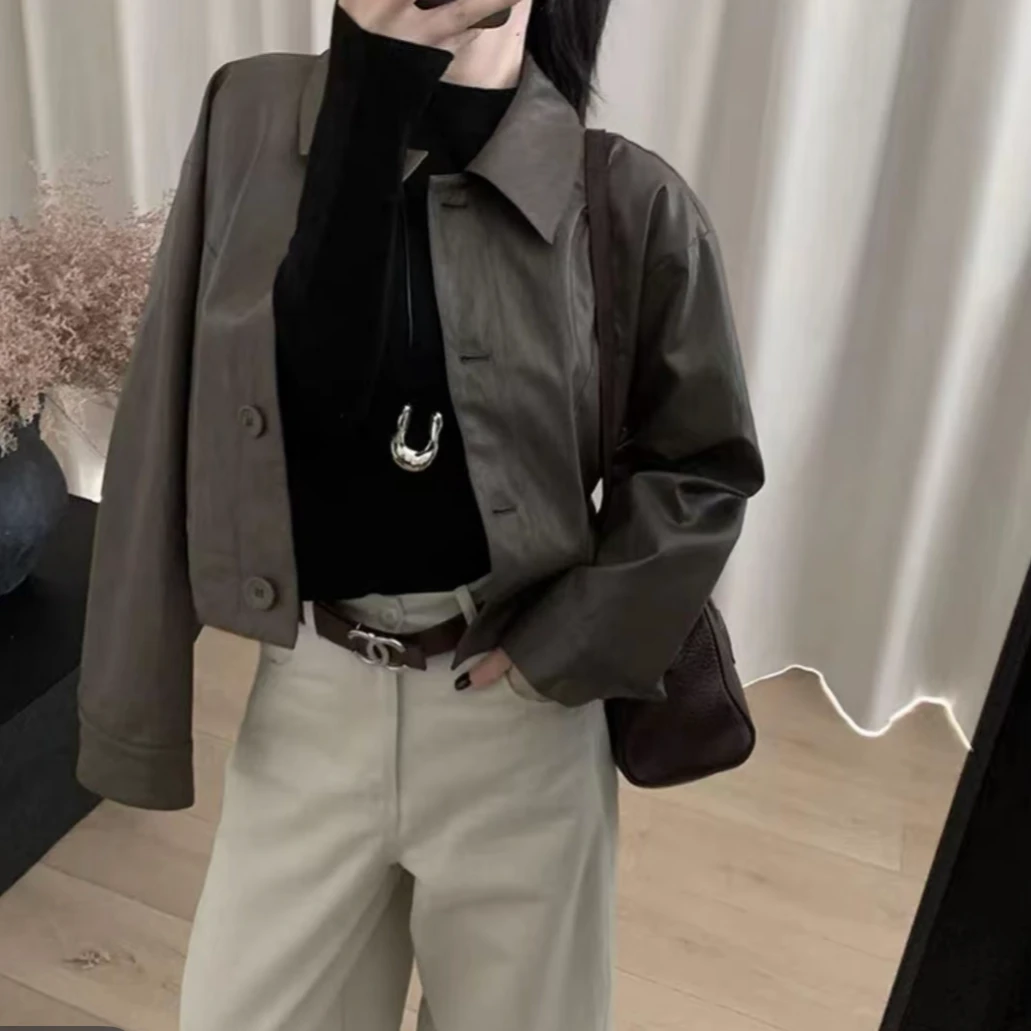 升级版小立领款双面磨毛打底衫