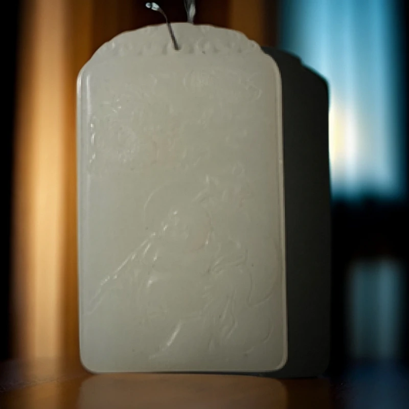 DLD024白色佛公毛衣链