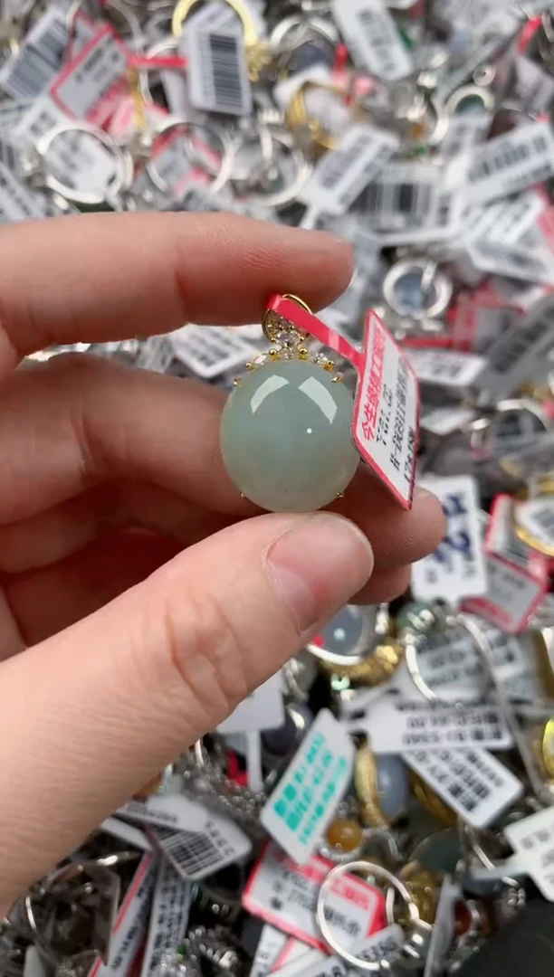 银S925镶嵌戒指翡翠777    4