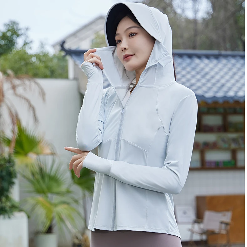 修身显瘦防晒衣女夏季外套薄冰丝长袖防紫外线透气薄款防晒服女款