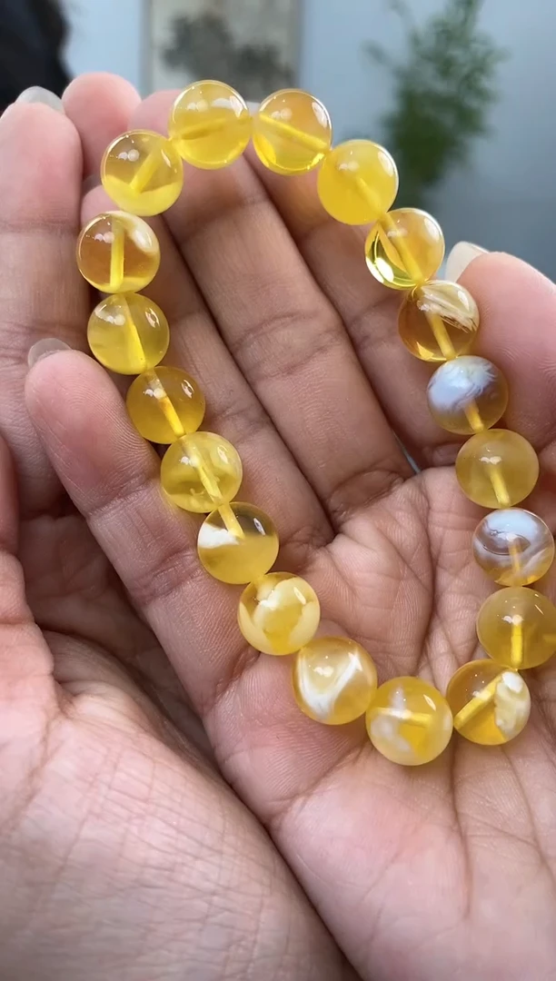 【闪购商品】蜜蜡裸石未镶嵌天然琥珀蜜蜡手串