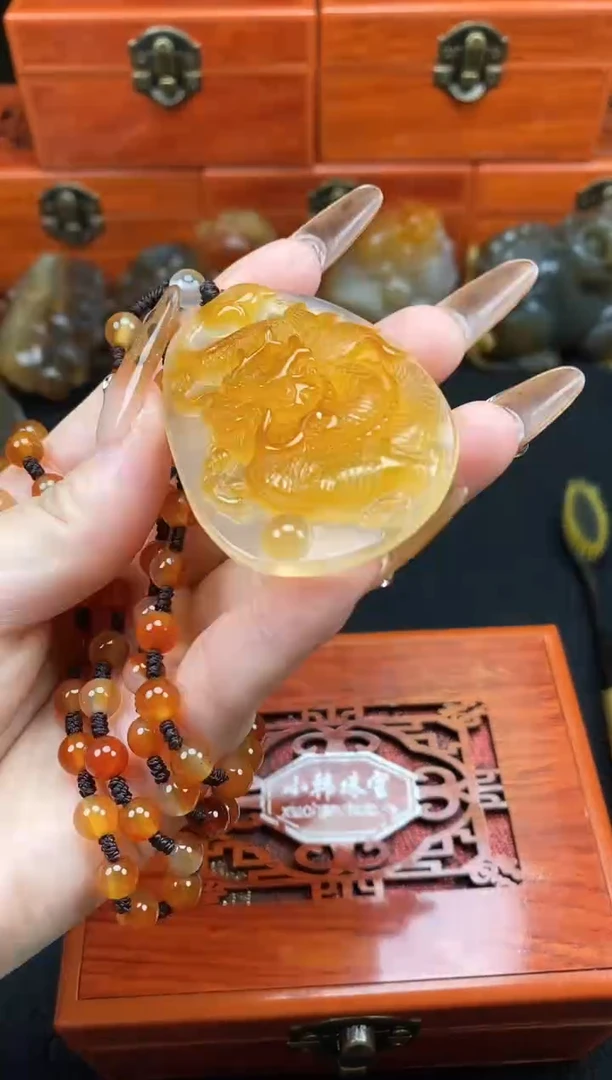 挂件玛瑙/玉髓未镶嵌初***运0