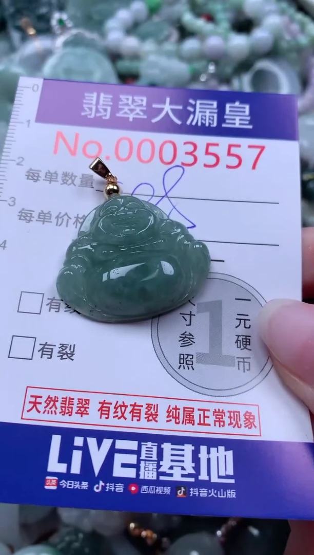 翡翠未镶嵌吊坠(不含链)3557