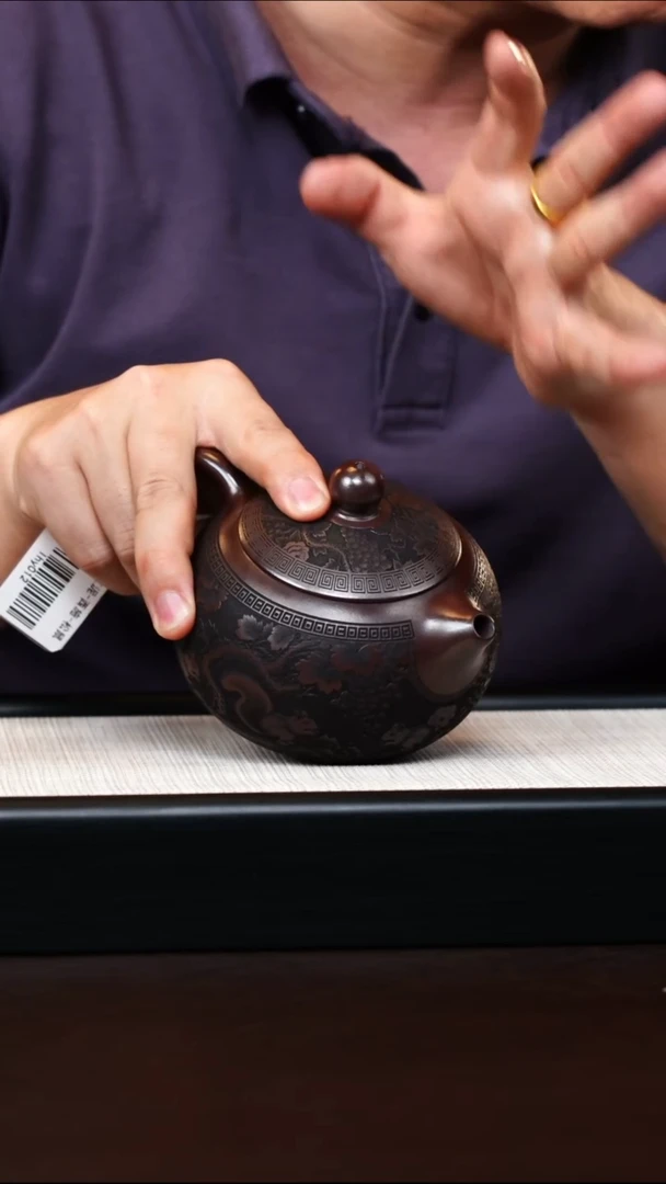 茶壶紫砂石红 西施 鼠来宝