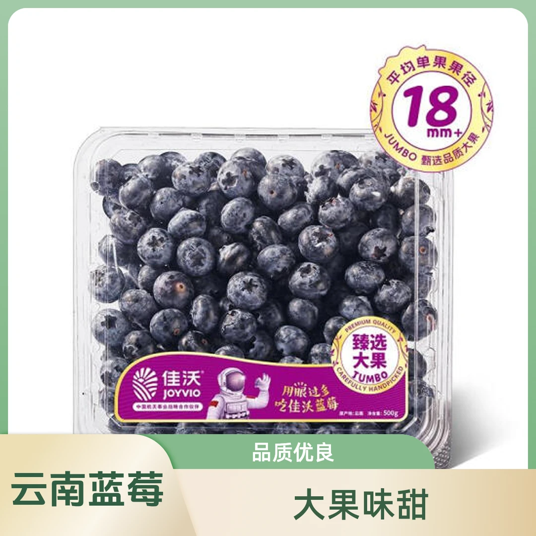 云南大颗蓝莓 500g（ 平均单果果径大于18mm）