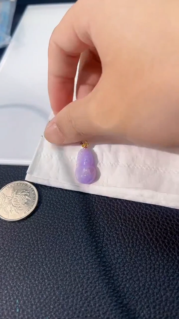 颈饰18K金镶嵌翡翠 缅料A货/支持复检/一件