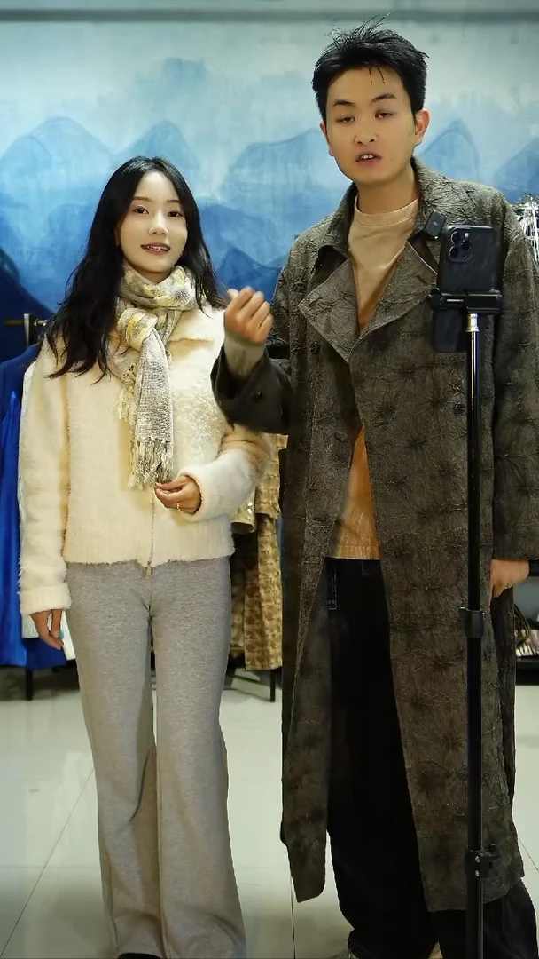 织绣纯手织棉植物染围巾