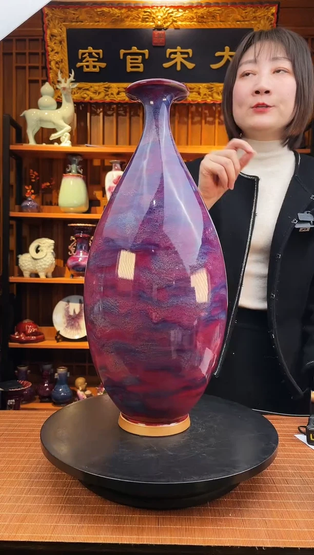 【闪购商品】摆件大宋官窑【1#玉壶春瓶】一片冰心在玉壶