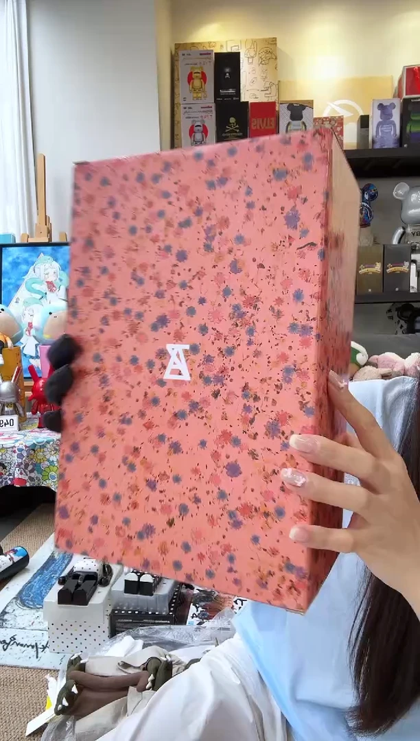 潮流玩具 碎花400% 积木熊