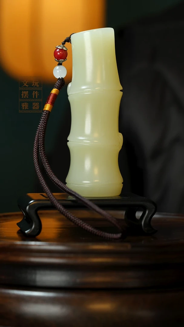 玉《节节高升》手把件摆件