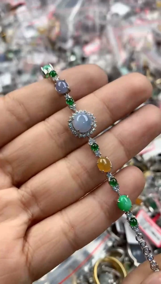 银S925镶嵌戒指翡翠14              3