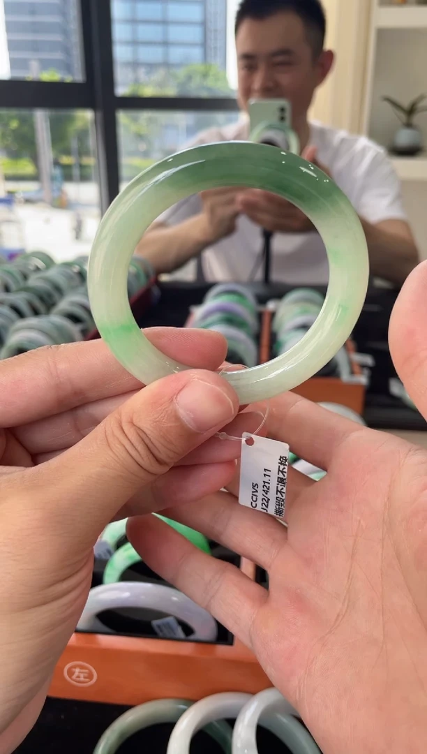 翡翠手镯未镶嵌翡翠手镯54-55圈