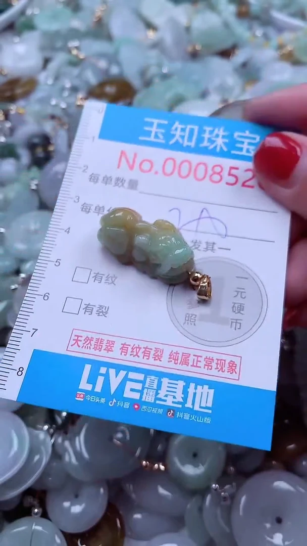 吊坠(不含链)未镶嵌翡翠8520