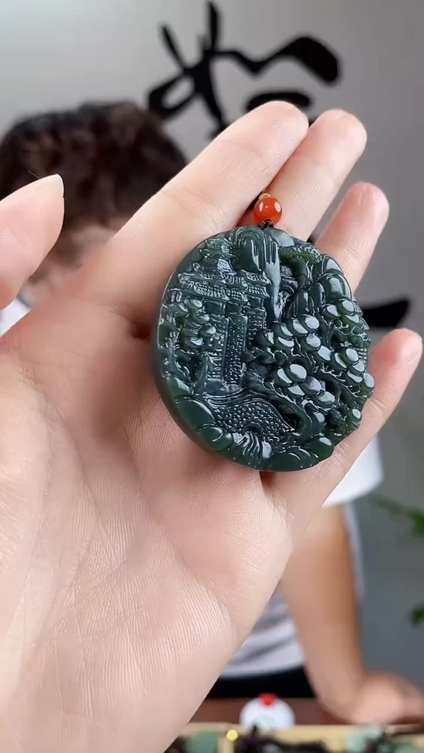 和田玉未镶嵌颈饰拍一发一，多样性发货