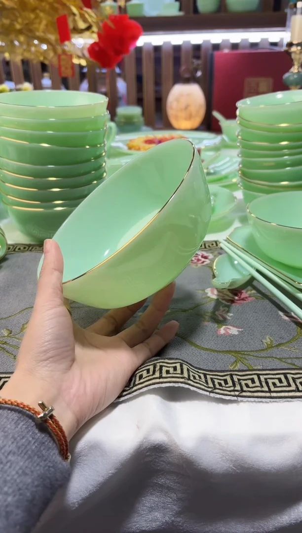 玉瓷   6.5英寸面碗10个景德镇陶瓷