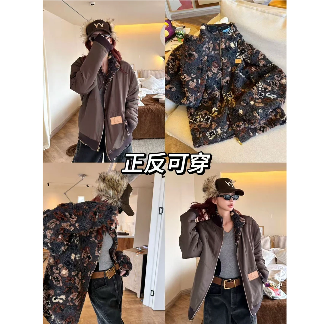 婉君【驴家3D双面穿泰迪外套】天花板2025FW夹克外套LWJ25D4C3548