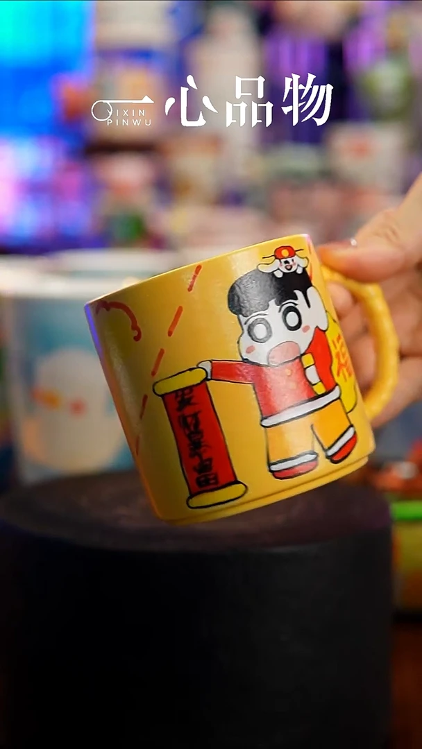 杯子瓷A267景德镇手工手绘杯子摆件