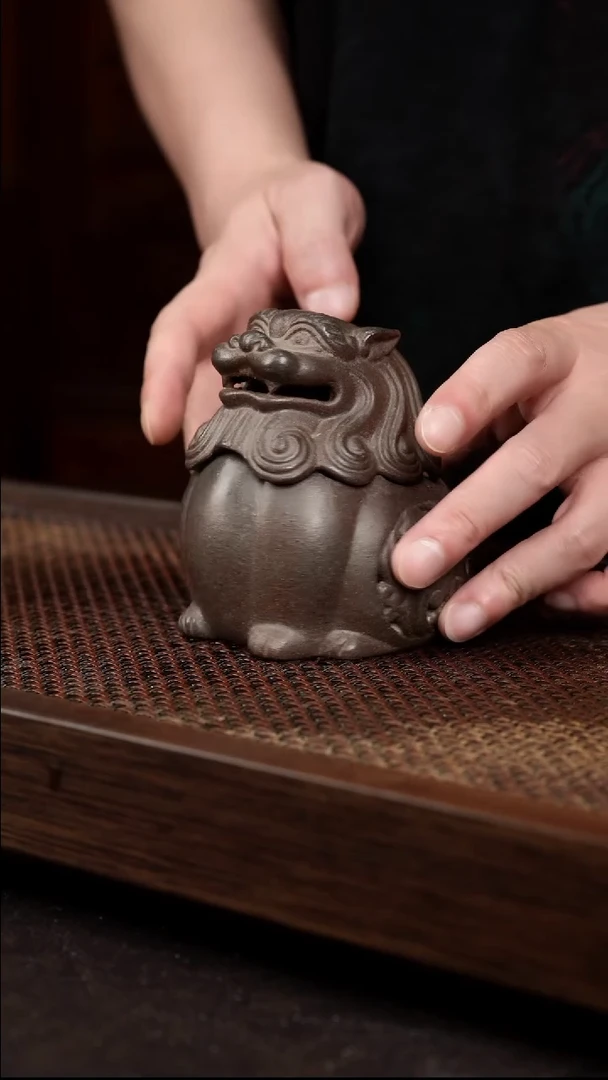 茶壶紫砂岩中泥香炉