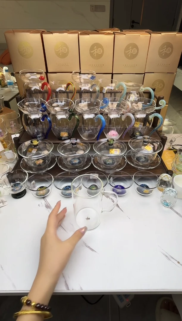 手工艺品玻璃禾器 清简杯透明