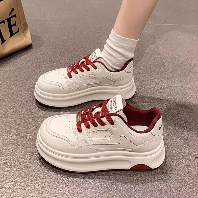 8813小个子厚底增高小白鞋女2025新款爆款春季百搭休闲板鞋运动鞋