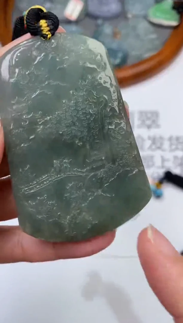 未镶嵌挂件翡翠304231     多人