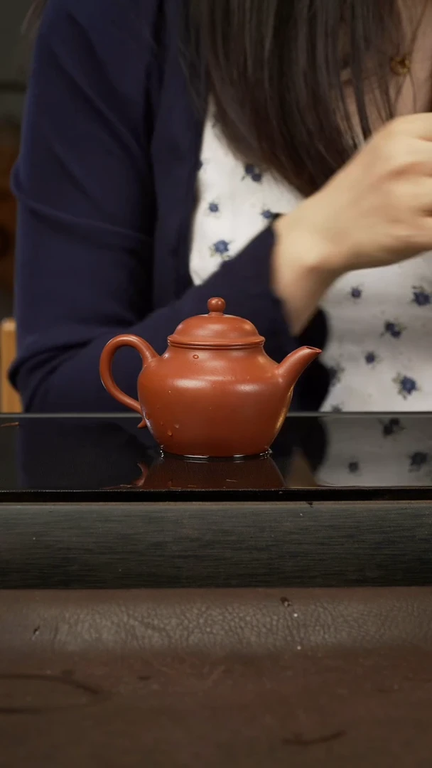 茶壶紫砂16，秋水，朱泥，150cc
