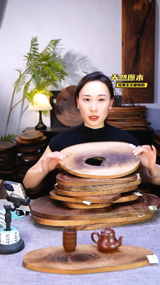 木北美黑胡桃原木.干裂疤结不属于商品质量问题完美主义者慎拍