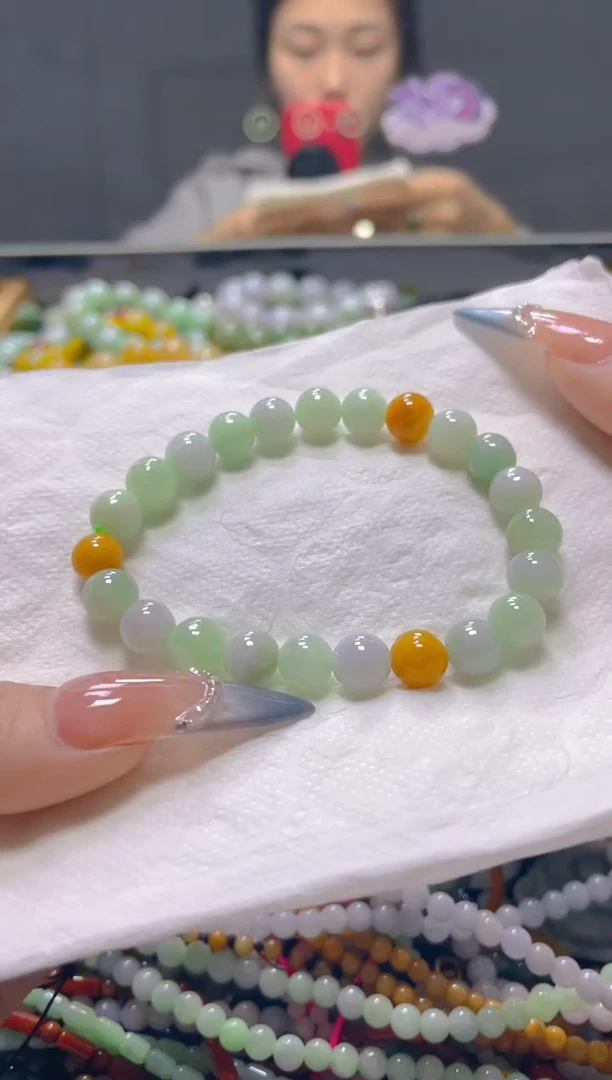 颈饰未镶嵌翡翠7MM