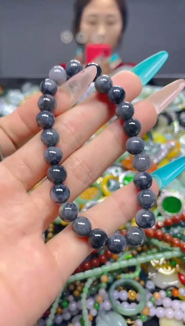 颈饰未镶嵌翡翠7MM/P/翡翠A货，一件也是批发价