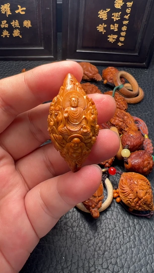 手串/手链橄榄核回血十八罗汉拜三圣单件