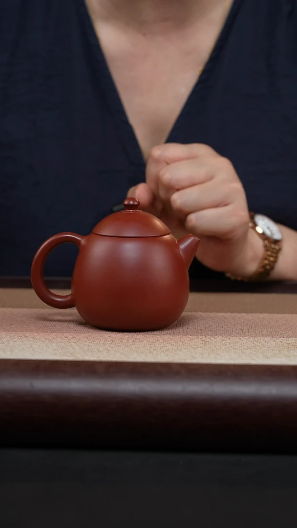 茶壶紫砂朱泥-龙蛋MH-1857