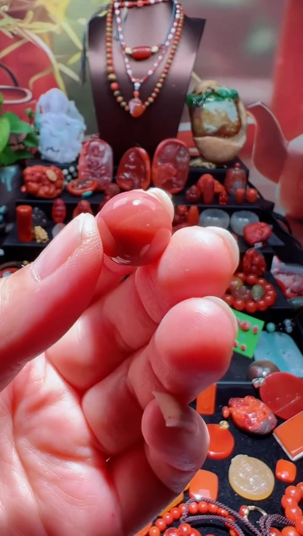 未镶嵌单珠南红玛瑙媛**此单珠