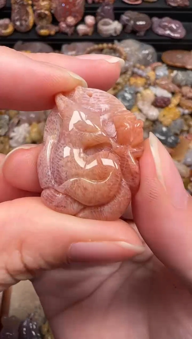 颈饰未镶嵌硅化珊瑚（珊瑚玉）108