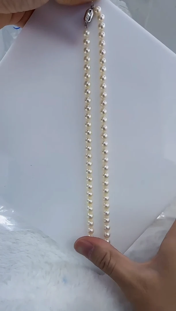 未镶嵌海水珍珠DA海水珍珠串链6-7  t811